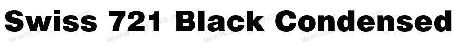 Swiss 721 Black Condensed BT字体转换